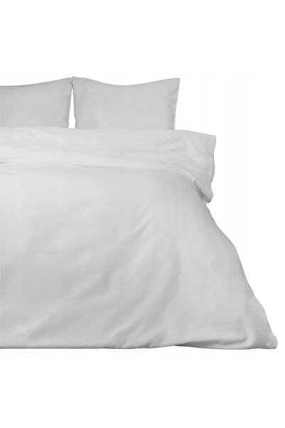 Darymex Lenjerie de pat din satin 140x200 alb 603 culoare uni netedă