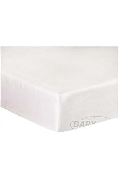 Darymex Cearșaf de satin cu elastic 160x200 alb 603
