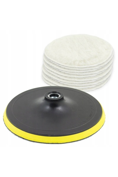 BITUXX Disc de lustruire de 180mm, 10 lavete de lustruire