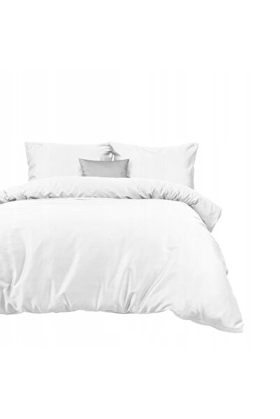 Darymex Lenjerie de pat din satin 180x200 alb 603 culoare uni netedă