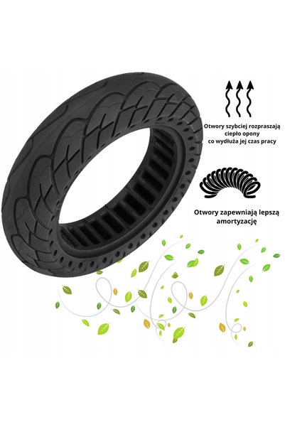 NO BRAND Anvelopă completă pentru scuter electric MOTUS Scooty 10x2.5" 60/70-6.5
