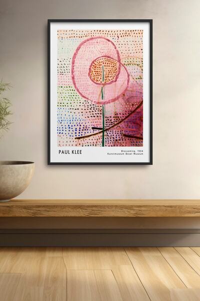 HOMEPACK Pictură cu flori de Paul Klee, poster înrămat, decor de perete cu ar...