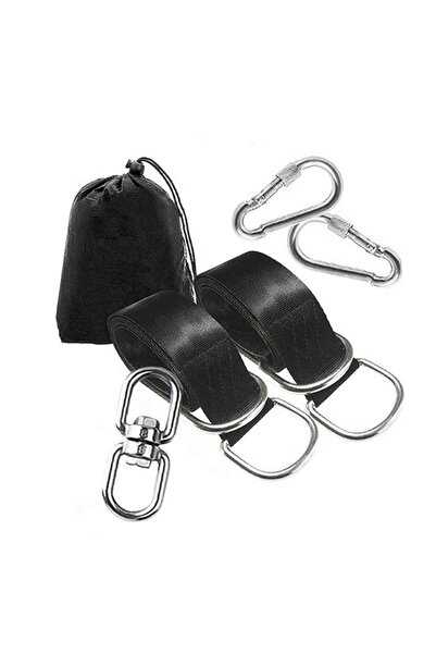 Noonedibs Kit de agățare a curelelor pentru leagăn de copac, cuiere pentru le...