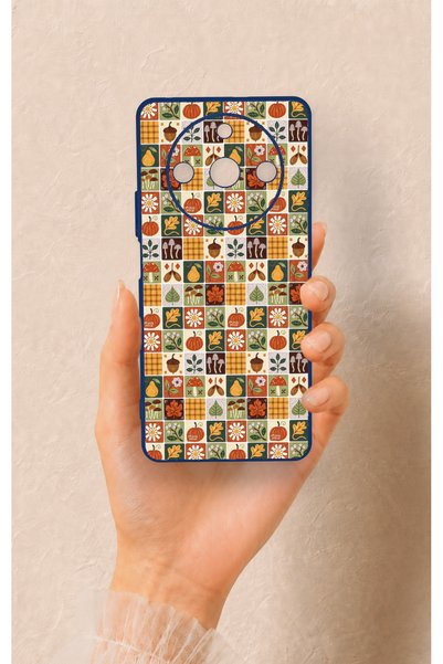 Vip Case حافظة سيليكون متوافقة مع هاتف Realme 11 Pro بتصميم خريفي مزخرف بنمط ...