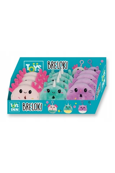 Stnux Breloc plușat tip gogoașă, mix, 12 bucăți, display