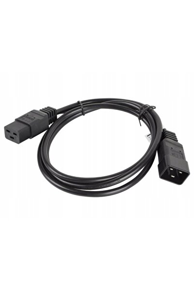 Lanberg Cablu prelungitor de alimentare IEC 320 C19 la C20 VDE, 1.8M, Negru VDE
