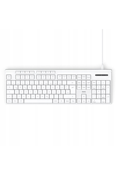 Hama Tastatură cu fir CK-200 Albă