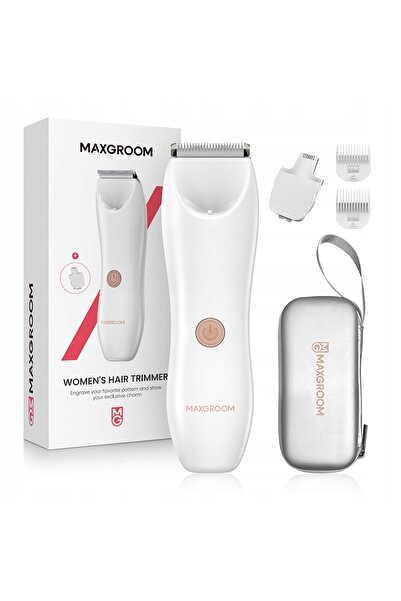 MAXGROOM Trimmer 2-în-1 rezistent la apă pentru corp și față, pentru femei, a...