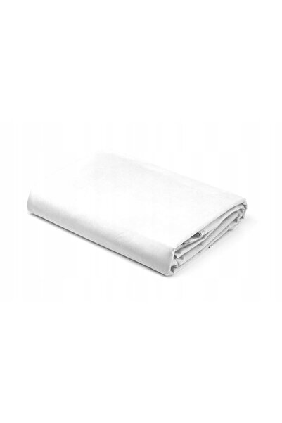 Detexpol Cearșaf de pat din satin cu elastic 220x200 alb uni Pure