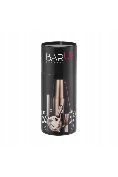 NO BRAND Set de bar într-o cutie/tub: Shaker, Jigger, Strainer, Muddler, Ling...