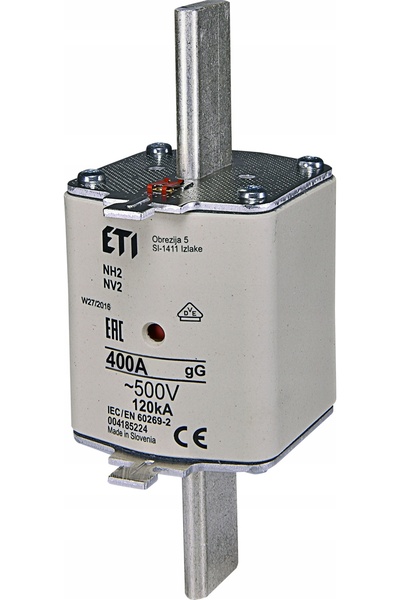 ETI Polam Siguranță fuzibilă ETI, tip umed, NH2C gG, 400A, 500V, 004185224