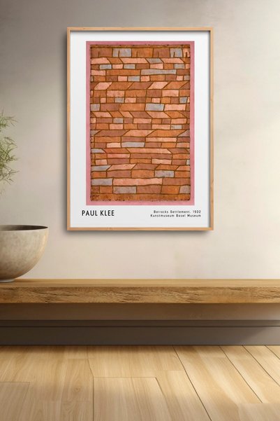 HOMEPACK Pictură de Paul Klee cu tematică de iarnă, poster înrămat, decor de ...