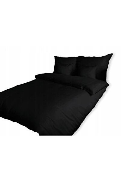 Darymex Lenjerie de pat din satin 200x220 negru 04000966 culoare uni netedă