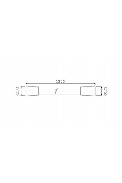 Omnires Furtun de duș fără răsucire 125cm argintiu SILVER-X125SL