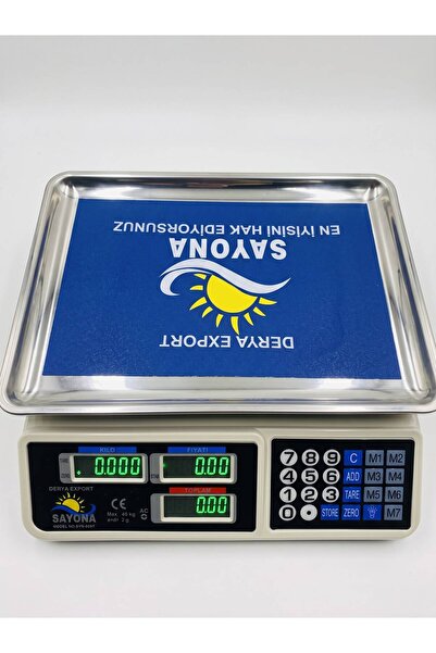 SAYONA 40 Kg Elektronik Terazi 2 gram Hassasiyetli Şarjlı Terazi YILLARIN MAR...