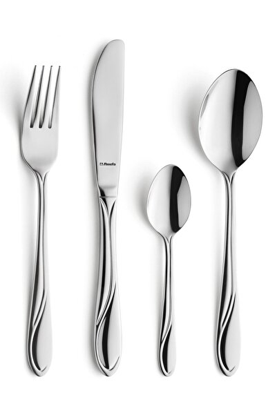 Amefa WHISPER SERVITOR DE MASĂ 24 PIESE OȚEL INOXIDABIL SET COMPLET PENTRU 6 ...