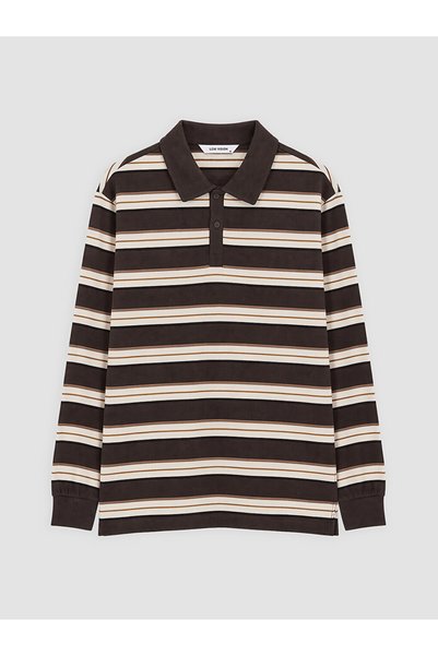 LC Waikiki Esvab • Modern & Distinctive Devrik Roba Collar Striped Men's Swea...