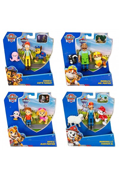 PAW PATROL 3’lü Figür Seti Chase Rubble Marshall Skye (Tekli)