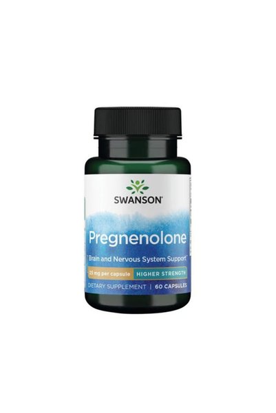 SWANSON Pregnenolone Concentrație Superioară 25 mg - Supliment Alimentar, 60 ...