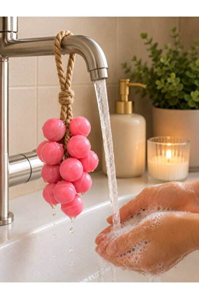Lavendrose Salkum soap natural decorative faucet soap handmade pink grape pen...