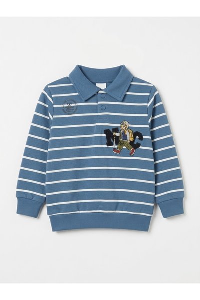 ZUZUPOLO Polo Collar Embroidered Baby Boy 2-Piece Set