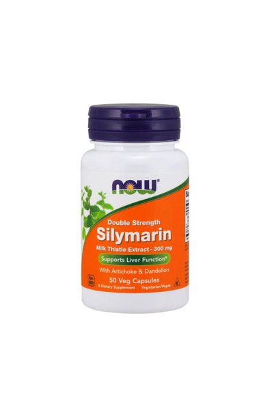 Now Silymarin Dublă Concentrație 300 mg - Supliment din Plante, 50 capsule ve...