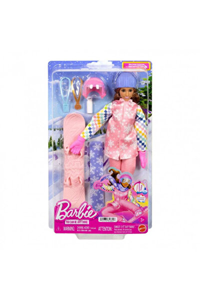 mattel Μπάρμπι Σνόουμπορντερ - JKF78