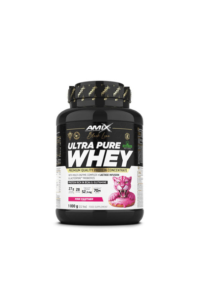 AMIX Black Line Ultra Pure Proteine din Zer - Proteină din Zer, Pink Panther,...