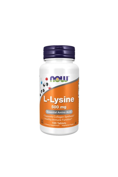 Now L-Lizină 500mg - L-Lizină, 100 comprimate