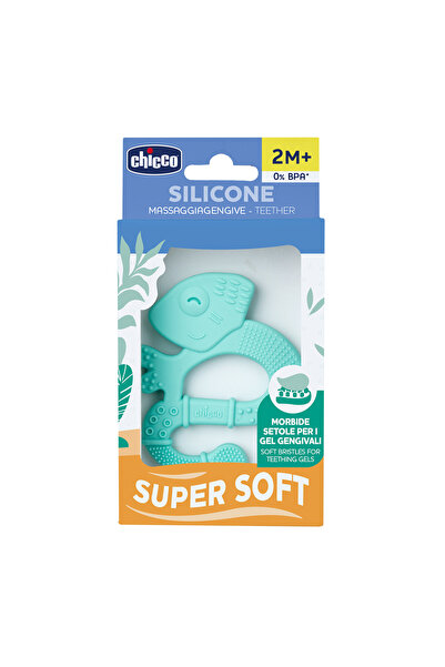 Chicco Δαχτυλίδι οδοντοφυΐας σιλικόνης, 2 μηνών+, Ουδέτερο
