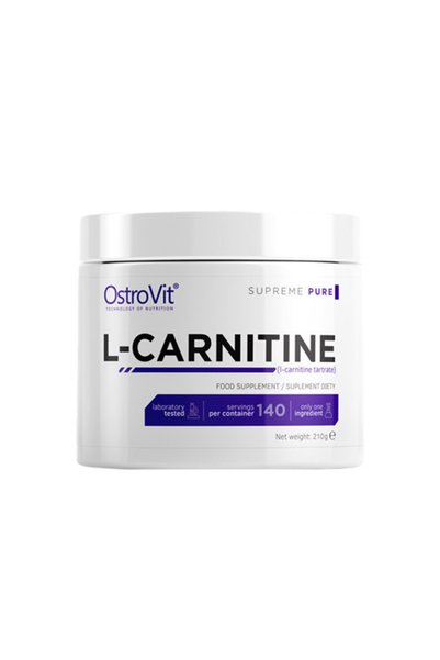 Ostrovit PHARMA L-Carnitine Tartrate Powder - L-Carnitină, Fără Aromă, 210 g