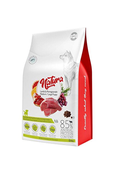 natura Hrană uscată pentru căței Puppy - Low Grain Medium & Large – Miel & Ro...