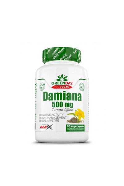 AMIX GreenDay ProVegan Damiana - Supliment din plante, 90 capsule