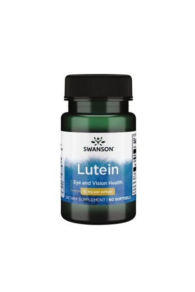 SWANSON Lutein 10 mg - Supliment din Plante, 60 capsule moi