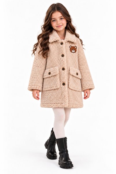 Elaria Collection Kız Çocuk Kışlık Pelüş Kaban