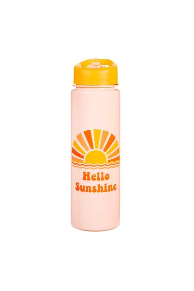 Sass & Belle Μπουκάλι Νερού με Καλαμάκι - Hello Sunshine (0025477)