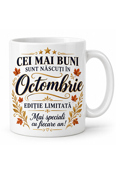 Generic Brand Personalized ceramic mug, Print Vibes, The best are born in Oct...