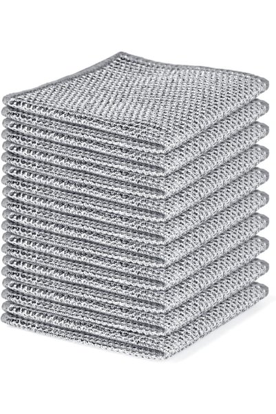 HaveLovely 10PCS Set Non-Scratch Steel Wool Dishcloth, Multi Purpose Wire Dis...
