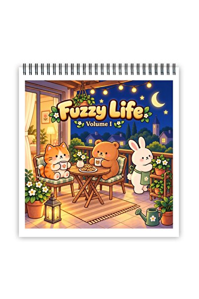 Legendary Gifts Carte de colorat, 45 de ilustrații Fuzzy Life - Volumul I, 96...