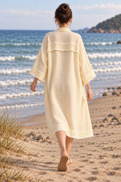 Efesan Cepli Müslin Kimono