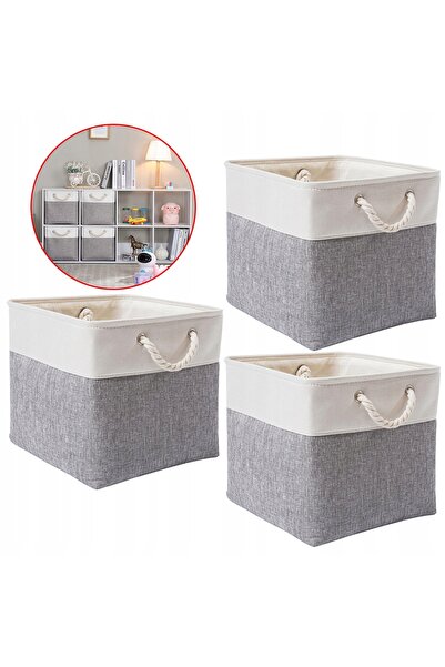 NO BRAND Coșuri de depozitare pentru dulap, set de 3 cutii de depozitare
