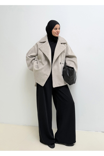 MODA AKSA 7811 PREMİUM SERİ - MOSKOVA KUŞAKLI KABAN VİZON
