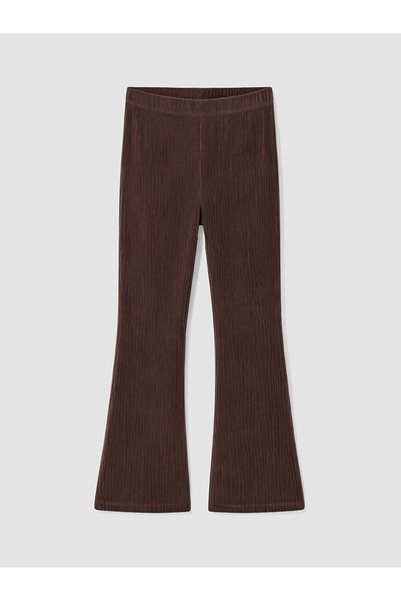LC Waikiki Quality Pieces from Çelebi Store Girls' Velvet Spanish Leggings