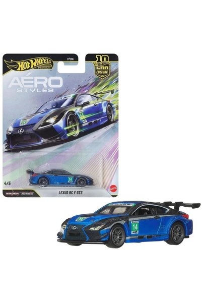 HOT WHEELS Premium Car Culture Aero Styles Lexus RC F GT3 4/5 FPY86 Model Araba