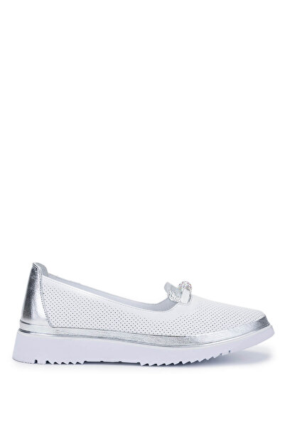 Tamer Tanca Women's Genuine Leather White Comfort Shoes