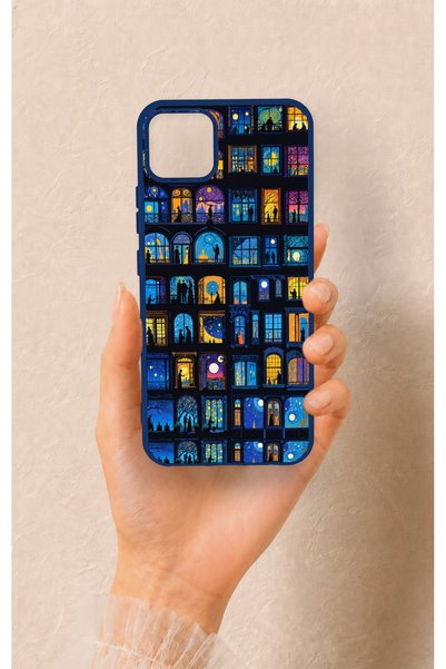 Vip Case Realme C11 2021 Compatible Night City Stories Patterned Silicone Case