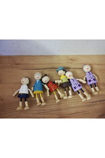Small Foot Familie de păpuși din lemn 3+
