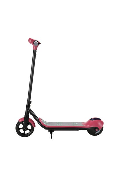 KidsCare Trotinetă electrică E68 pentru copii, 110W, baterie 24V 2.5Ah, viteză maximă 15 km/h, lumini, roz