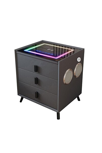Smart Heater & Cooler Noptieră inteligentă cu încărcare wireless și iluminare...