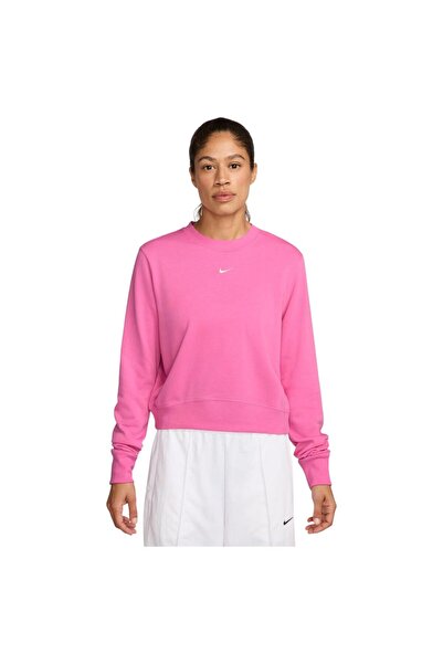 Nike Γυναικεία Αθλητικά Ενδύματα Φούτερ French Terry με Στρογγυλή Λαιμόκοψη S